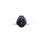 Toyota Vitz Plastic Key Cover PVC 2 Buttons 2014-2019 - Carbon Fiber With Black