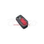 Toyota Hilux Revo-Rocco Corolla Jack Knife Plastic Protection Key Cover Carbon Fiber With Red PVC 3 Buttons