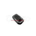 Toyota Hilux Revo-Rocco Plastic Key Cover PVC 3 Buttons - Carbon Fiber With Black