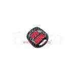 Toyota Corolla Plastic Key Cover 3 Buttons 2006-2008 - Carbon Fiber With Red