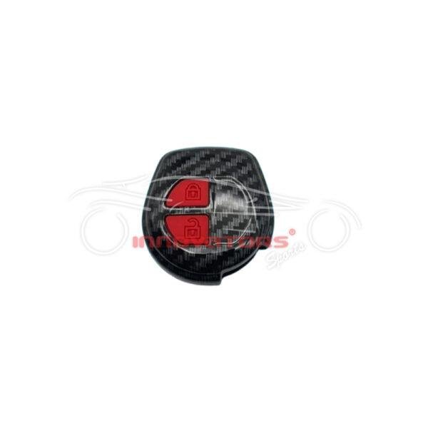 Suzuki Swift Plastic Protection Key Cover Carbon Fiber With Red PVC