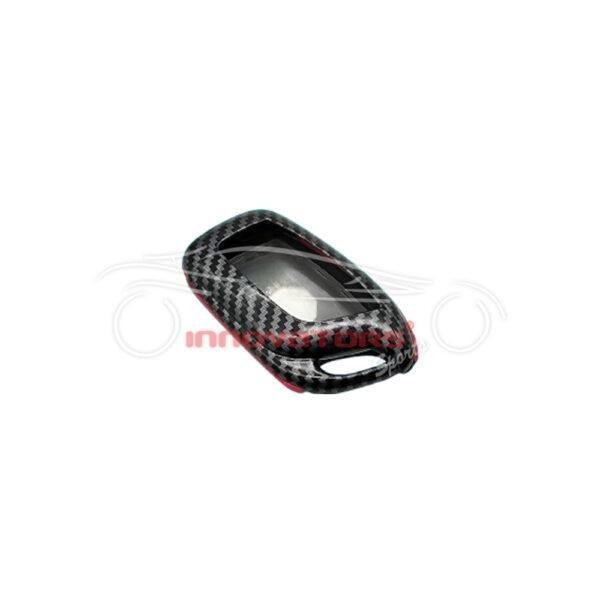 MG HS Plastic Protection Key Cover Carbon Fiber With Red 3 Buttons