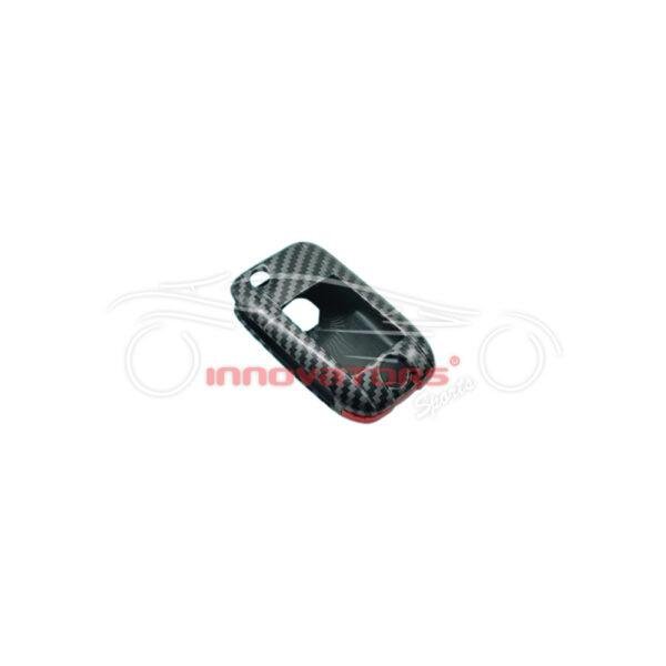 MG ZS Plastic Protection Key Cover Carbon Fiber With Red 2020-2024
