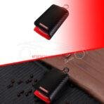 Haval Zipper Key Cover Pouch Carbon Fiber With Keychain Ring