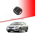 Toyota Corolla Plastic Key Cover PVC 3 Buttons 2006-2008 - Carbon Fiber With Black