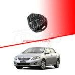 Toyota Corolla Plastic Key Cover PVC 4 Buttons 2009-2014 - Carbon Fiber With Black