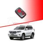 Toyota Prado-LC200 Plastic Protection Key Cover Carbon Fiber With Red PVC 4 Buttons - Model 2009 - 2021