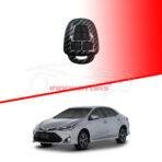 Toyota Corolla-Plastic Protection Key Cover Carbon Fiber With black PVC 2 Buttons