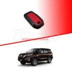 Toyota Fortuner Plastic Protection Key Cover Carbon Fiber With Red PVC 4 Buttons