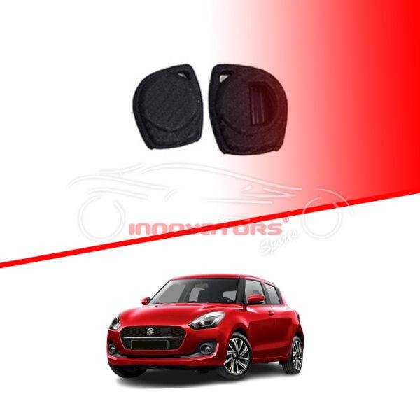 Suzuki Swift PVC Silicone Protection Key Cover Carbon Fiber - With 2 Button