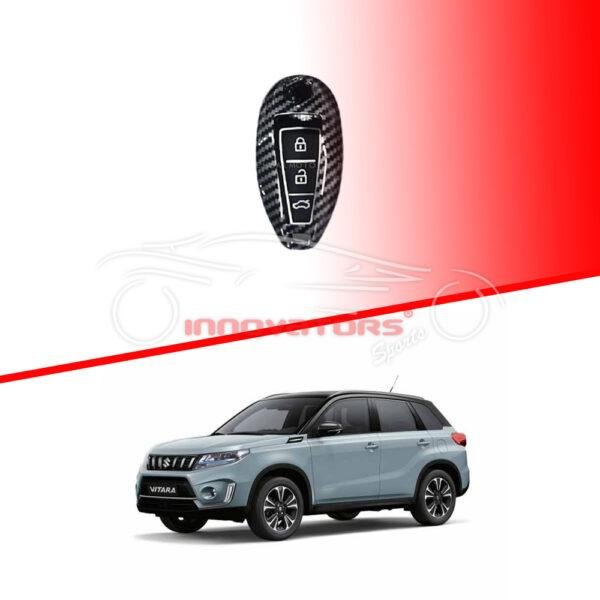 Suzuki Vitara Key Shell Keycase Carbon Fiber - Model 2016-2021