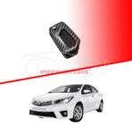 Toyota Corolla Jack Knife Plastic Key Cover PVC 3 Buttons 2015-2016 - Carbon Fiber With Black