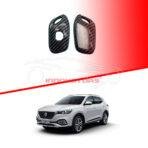 MG HS Plastic Protection Key Cover Carbon Fiber With Black 3 Buttons - Model 2020-2021