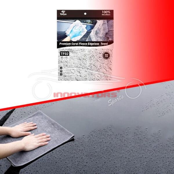 Edgeless Coral Fleece Microfiber Cloth Towel for Car Care