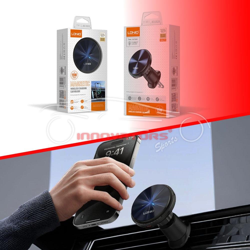 LDNIO Car Wireless Charger With Magnet Mobile Holder
