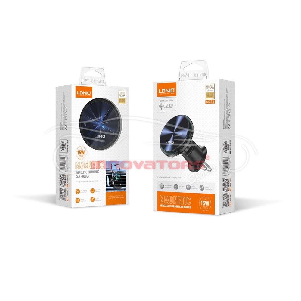 LDNIO Car Wireless Charger With Magnet Mobile Holder