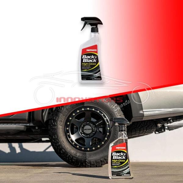 Mothers Tire Shine Spray Back To Black Wet Look