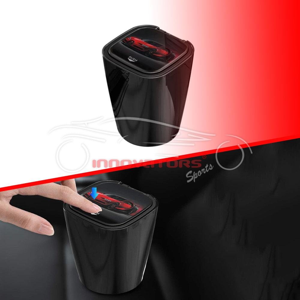 Portable Universal Car Ashtray with Push Button