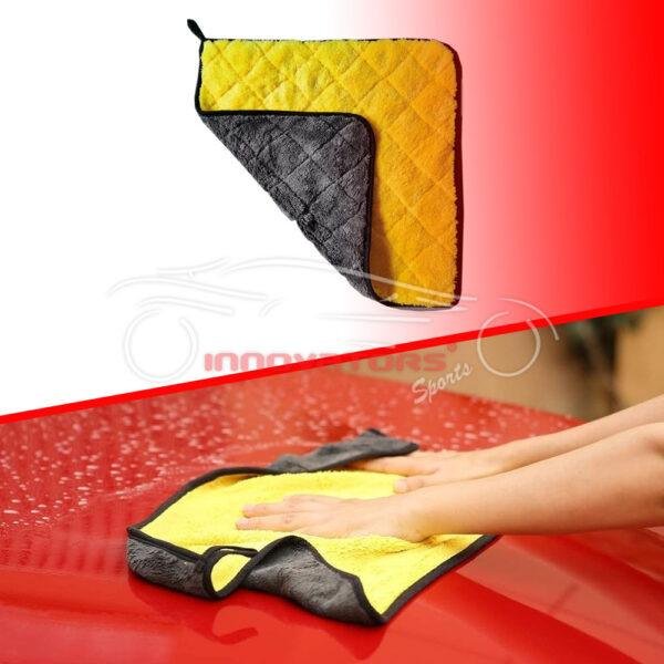 Top Quality Double Layer Microfiber Towel for Car Care