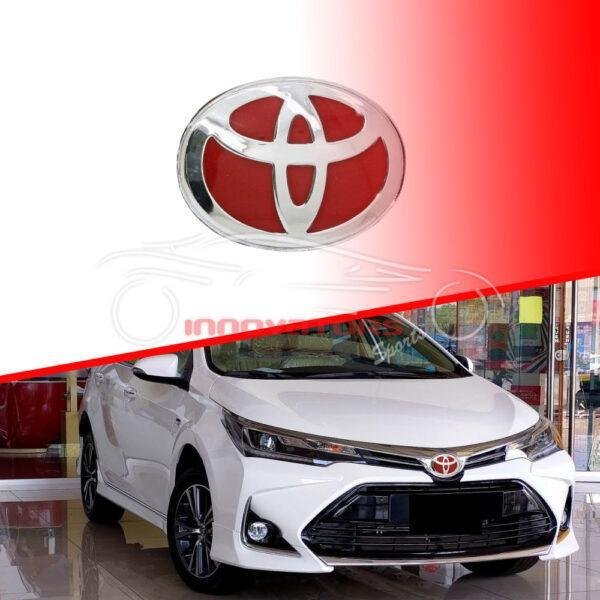 Toyota Red Front Monogram Emblem Logo