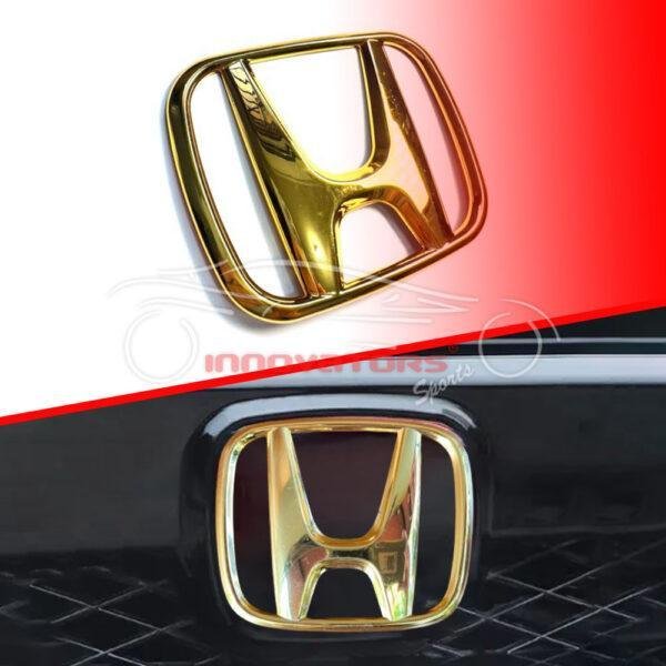 Honda Civic Logo Golden Color Plastic Monogram