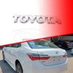 Premium Quality Toyota Silver Letters Rear Logo