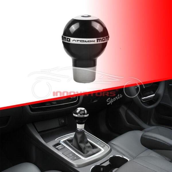 Universal Momo Atomik Car Black Gear Shift Knob Billiard Ball Style
