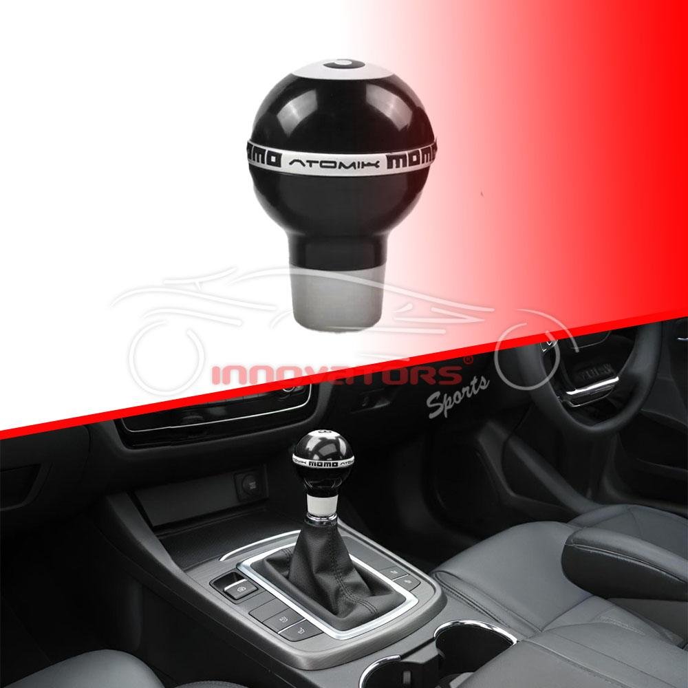Universal Momo Atomik Car Black Gear Shift Knob Billiard Ball Style