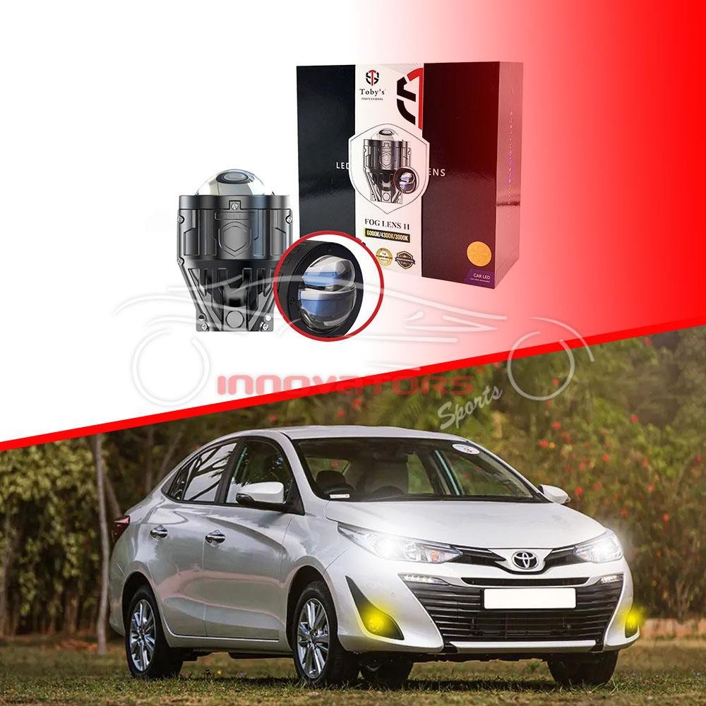 Universal Toby's Car LED Projector Fog Lights 3 Beam